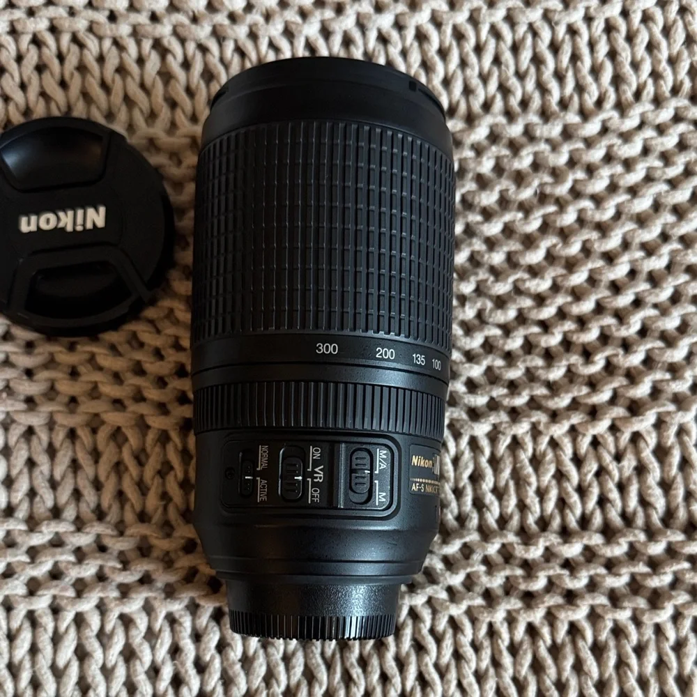 Nikon Black Telephoto Lens